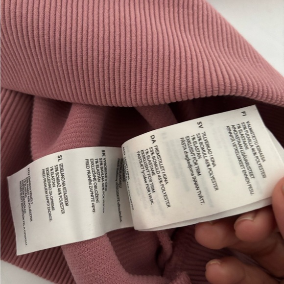 Varley Vine Half Zip Ottoman Sweatshirt Blush Pink Size S - Picture 6 of 6